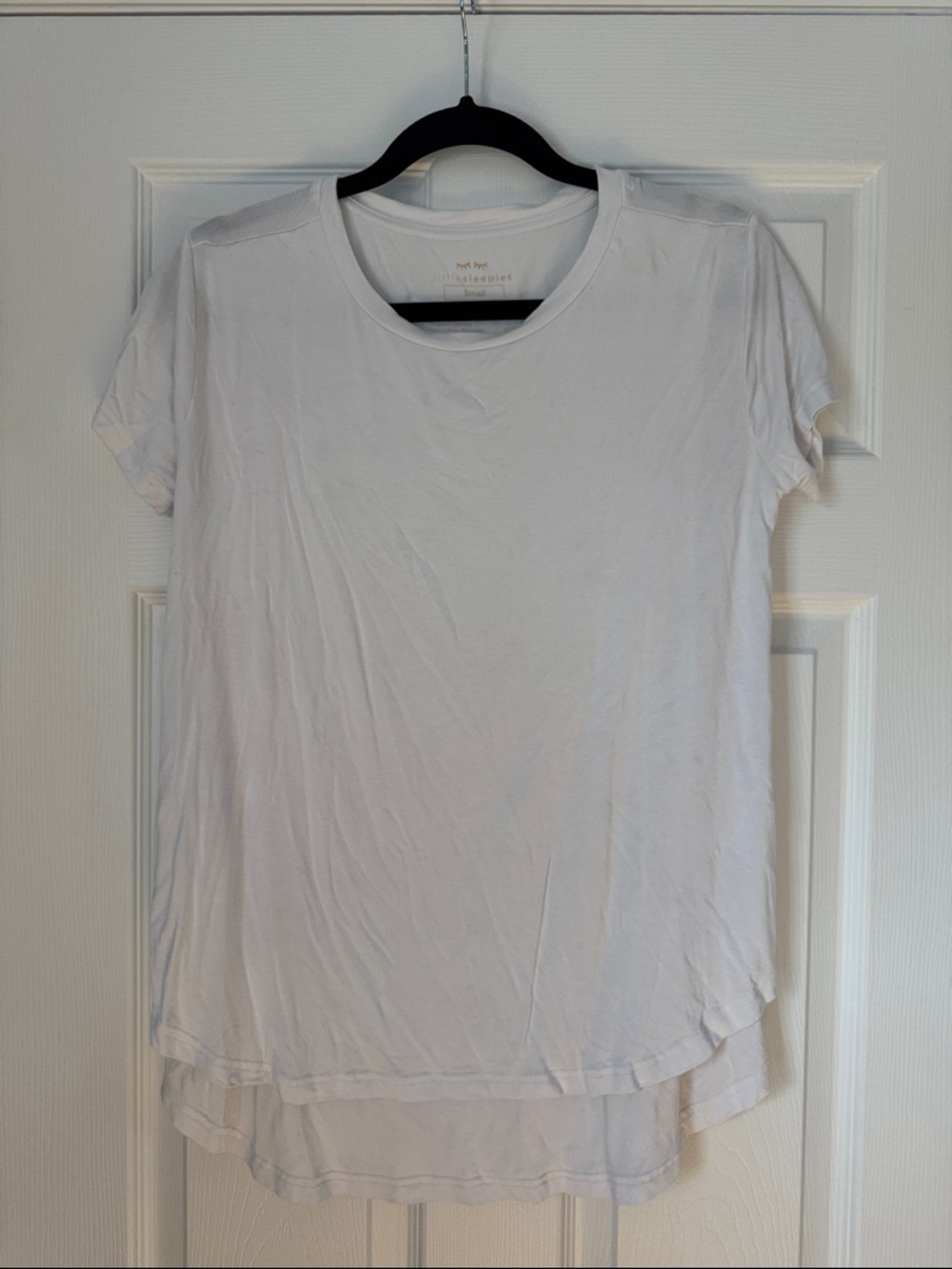 Little Sleepies White Short-Sleeve Nursing Tee